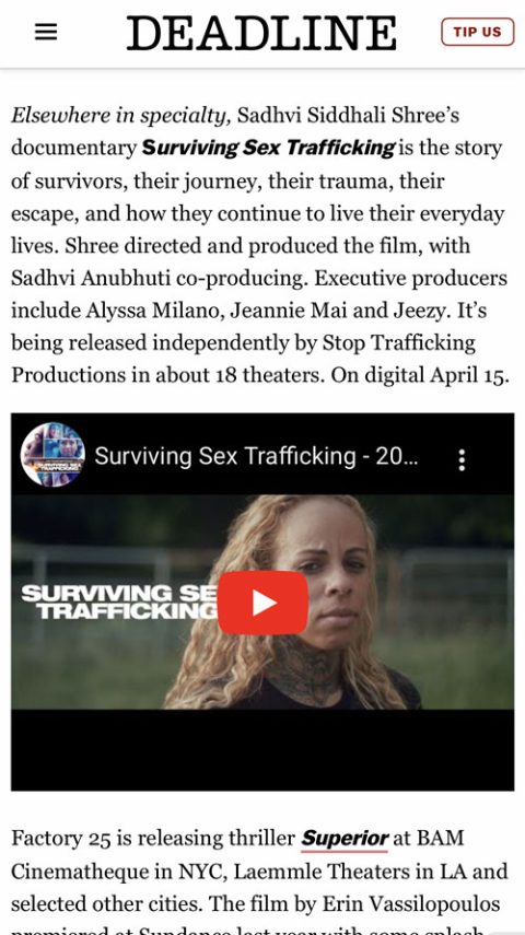 Press Surviving Sex Trafficking The Documentary In Theaters 325 4969